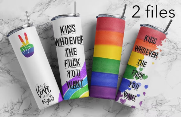 20oz Kiss Whoever You Want Tumbler