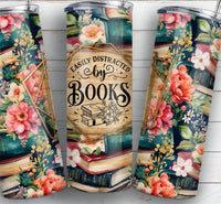 20oz Easily Distracted By Books Tumbler